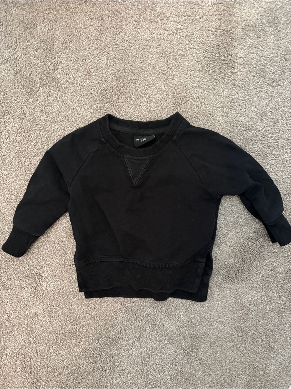 Little Bipsy Black Kids Crewneck Sweatshirt